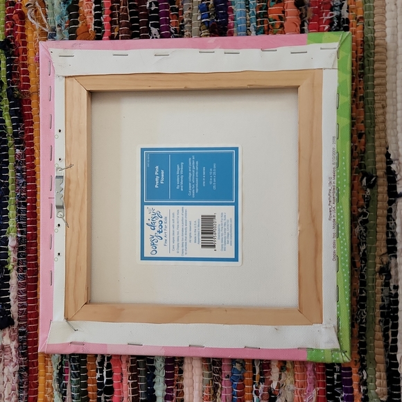 Oopsy Daisy too Art Pretty Pink Flower w/ Bird Canvas - Picture 2 of 3